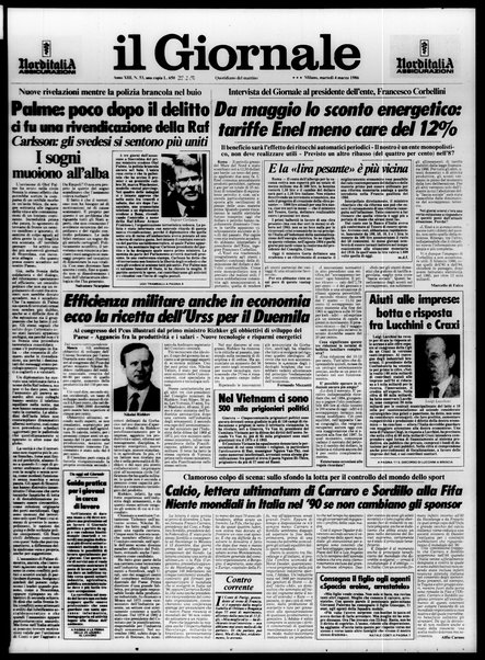 Il giornale : quotidiano del mattino